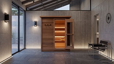 indoor prefab cabin sauna lifestyle