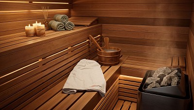 sauna kit interior lifestyle