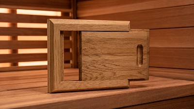 sauna cedar sliding wall vent lifestyle