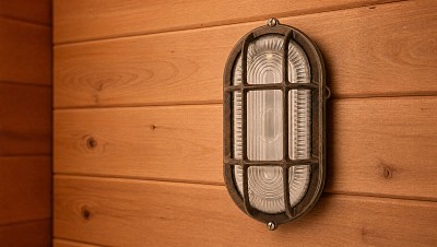 sauna marine wall-fixture installed