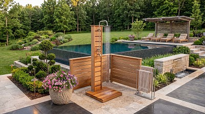 outdoor sunlight shower lifestyle