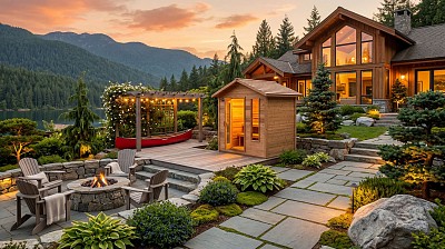 outdoor sauna 5x7 cabin knotty cedar lifestyle