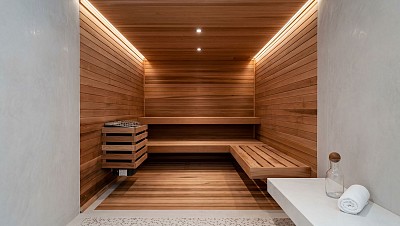 luxury sauna interior